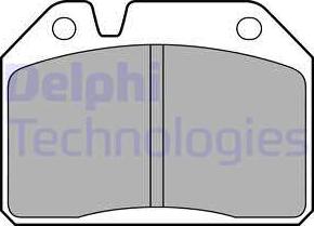 Delphi LP55 - Тормозные колодки, дисковые, комплект autodnr.net