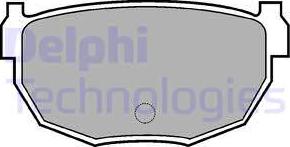 Delphi LP570 - Тормозные колодки, дисковые, комплект avtokuzovplus.com.ua