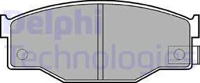 Delphi LP582 - Гальмівні колодки, дискові гальма autocars.com.ua