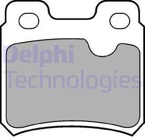 Delphi LP586 - Гальмівні колодки, дискові гальма autocars.com.ua
