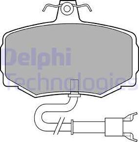 Delphi LP600 - Гальмівні колодки, дискові гальма autocars.com.ua