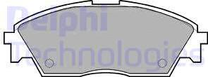 Delphi LP605 - Гальмівні колодки, дискові гальма autocars.com.ua