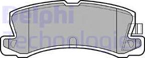 Delphi LP611 - Тормозные колодки, дисковые, комплект autodnr.net