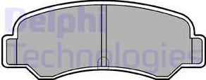 Delphi LP612 - Тормозные колодки, дисковые, комплект autodnr.net