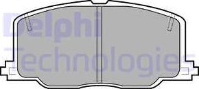 Delphi LP613 - Тормозные колодки, дисковые, комплект autodnr.net
