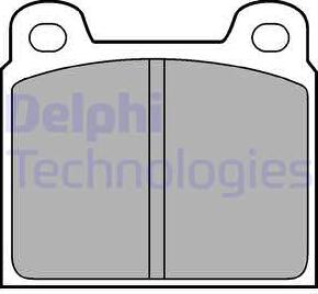 Delphi LP61 - Тормозные колодки, дисковые, комплект avtokuzovplus.com.ua