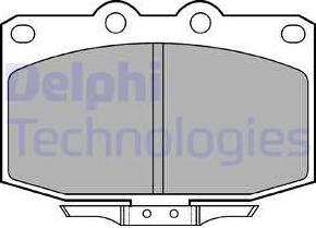 Delphi LP621 - Тормозные колодки, дисковые, комплект avtokuzovplus.com.ua