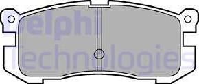 Delphi LP624 - Комплект гальмівних колодок з 4 шт. дисків autocars.com.ua