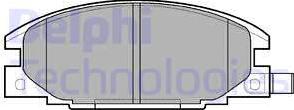 Delphi LP629-18B1 - Гальмівні колодки, дискові гальма autocars.com.ua