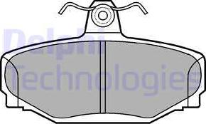 Delphi LP637 - Тормозные колодки, дисковые, комплект autodnr.net