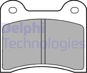 Delphi LP63 - Тормозные колодки, дисковые, комплект autodnr.net