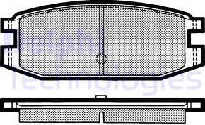 Delphi LP641 - Гальмівні колодки, дискові гальма autocars.com.ua