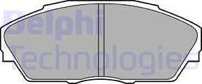 Delphi LP665 - Тормозные колодки, дисковые, комплект autodnr.net