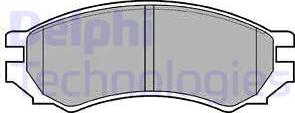 Delphi LP670 - Гальмівні колодки, дискові гальма autocars.com.ua