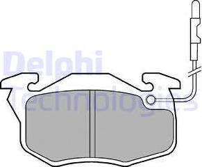 Delphi LP696 - Гальмівні колодки, дискові гальма autocars.com.ua