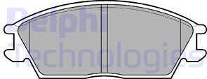 Delphi LP704 - Тормозные колодки, дисковые, комплект autodnr.net