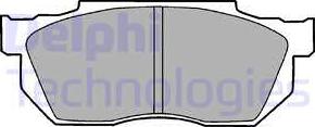 Delphi LP720 - Тормозные колодки, дисковые, комплект autodnr.net