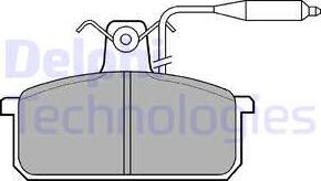 Delphi LP732 - Тормозные колодки, дисковые, комплект avtokuzovplus.com.ua