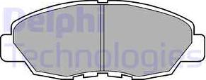 Delphi LP734 - Гальмівні колодки, дискові гальма autocars.com.ua