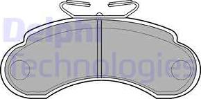 Delphi LP735 - Тормозные колодки, дисковые, комплект avtokuzovplus.com.ua