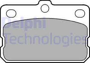 Delphi LP73 - Тормозные колодки, дисковые, комплект avtokuzovplus.com.ua