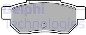 Delphi LP772 - Гальмівні колодки, дискові гальма autocars.com.ua
