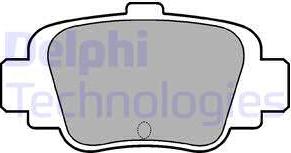 Delphi LP780 - Тормозные колодки, дисковые, комплект autodnr.net
