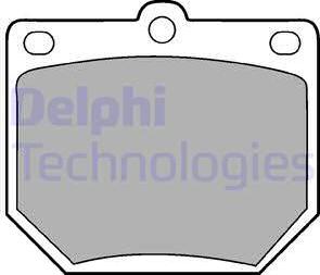 Delphi LP78 - Гальмівні колодки, дискові гальма autocars.com.ua