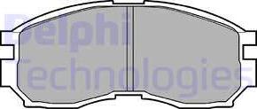 Delphi LP803 - Гальмівні колодки, дискові гальма autocars.com.ua