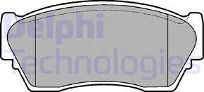Delphi LP804 - Гальмівні колодки, дискові гальма autocars.com.ua