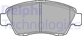 Delphi LP809 - Гальмівні колодки, дискові гальма autocars.com.ua