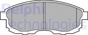 Delphi LP812 - Гальмівні колодки, дискові гальма autocars.com.ua