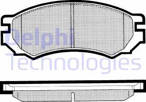 Delphi LP818 - Гальмівні колодки, дискові гальма autocars.com.ua