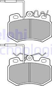 Delphi LP823 - Тормозные колодки, дисковые, комплект avtokuzovplus.com.ua