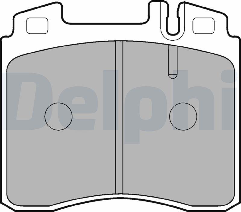 Delphi LP842-17B1 - Тормозные колодки, дисковые, комплект autodnr.net