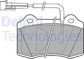 Delphi LP849 - Тормозные колодки, дисковые, комплект autodnr.net