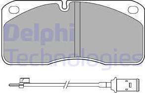 Delphi LP859 - Тормозные колодки, дисковые, комплект avtokuzovplus.com.ua