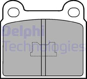 Delphi LP86 - Тормозные колодки, дисковые, комплект avtokuzovplus.com.ua