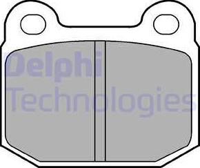 Delphi LP87 - Гальмівні колодки, дискові гальма autocars.com.ua