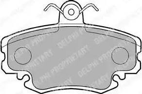 Delphi LP885 - Комплект тормозных колодок, дисковый тормоз autodnr.net