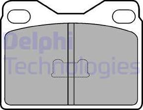 Delphi LP89 - Гальмівні колодки, дискові гальма autocars.com.ua