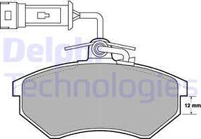 Delphi LP901-18B1 - Тормозные колодки, дисковые, комплект autodnr.net