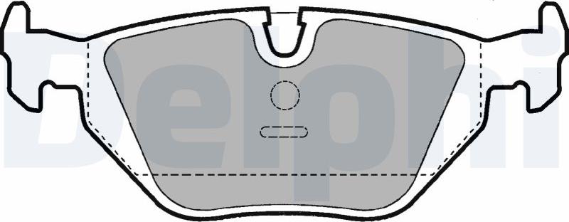 Delphi LP907-17B1 - Тормозные колодки, дисковые, комплект autodnr.net