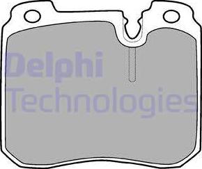 Delphi LP908 - Тормозные колодки, дисковые, комплект avtokuzovplus.com.ua