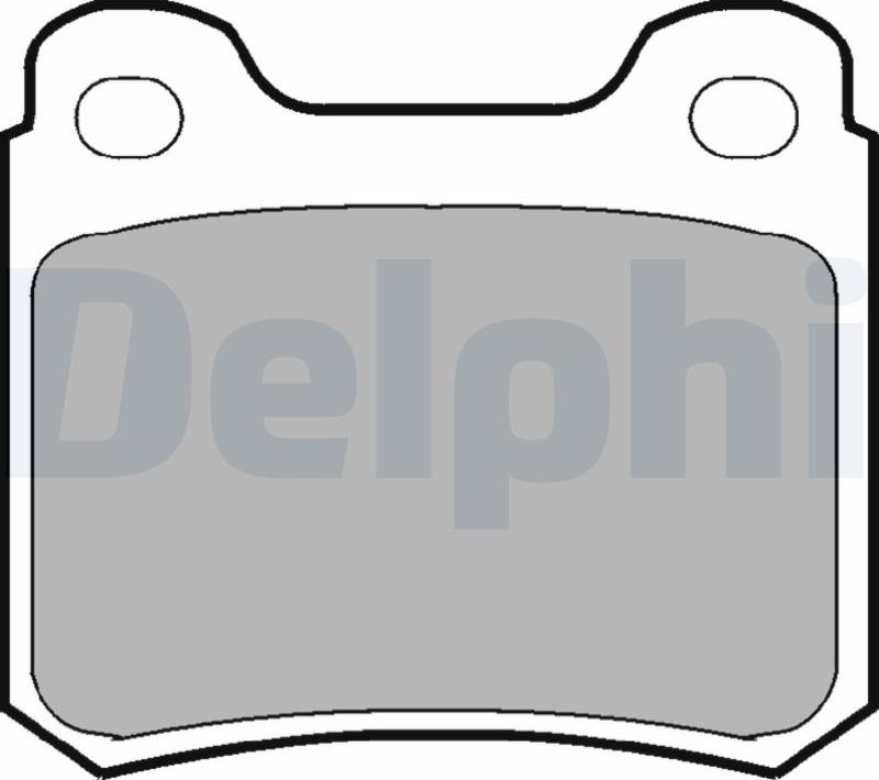 Delphi LP915-17B1 - Тормозные колодки, дисковые, комплект autodnr.net