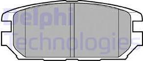 Delphi LP921-18B1 - Гальмівні колодки, дискові гальма autocars.com.ua