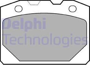 Delphi LP92 - Тормозные колодки, дисковые, комплект autodnr.net