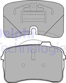 Delphi LP933 - Тормозные колодки, дисковые, комплект autodnr.net