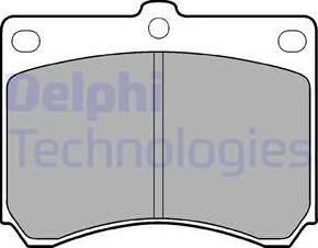 Delphi LP935 - Гальмівні колодки, дискові гальма autocars.com.ua