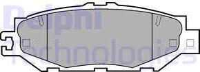 Delphi LP939 - Гальмівні колодки, дискові гальма autocars.com.ua